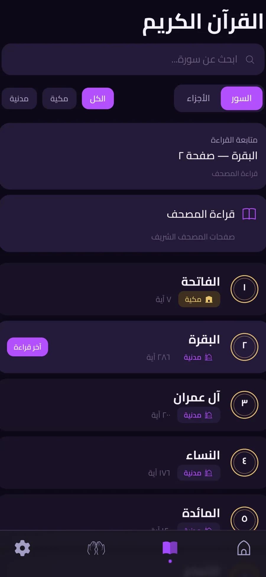 Surah List