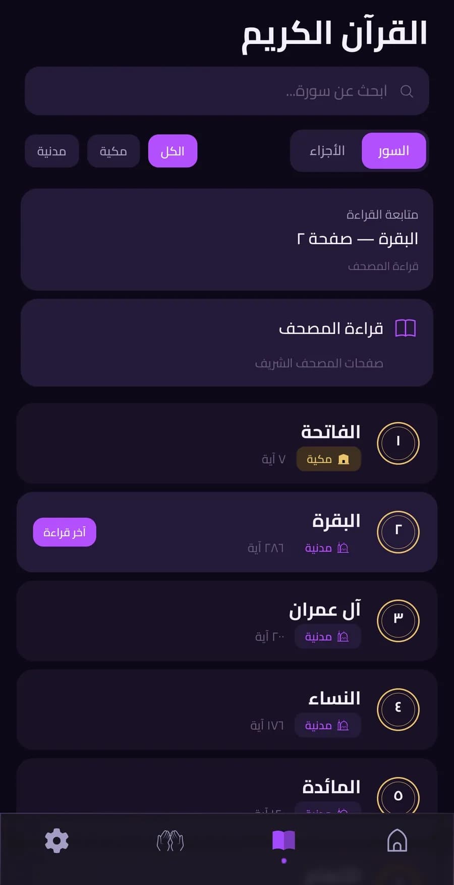 Surah list